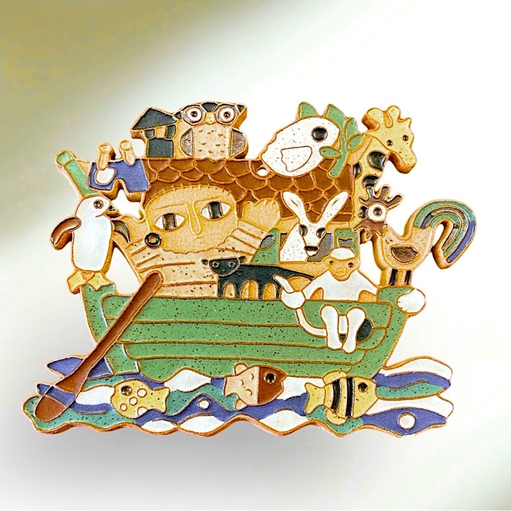 St Andrew's Abbey Pottery Noah's Ark Ceramic Piece